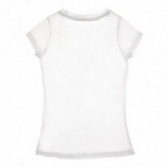 Bluză albă din bumbac cu mâneci scurte și imprimeu pentru fete Camps United 67158 2