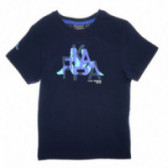 Bluză din bumbac cu logo albastru pentru băieți KAPPA 67172 
