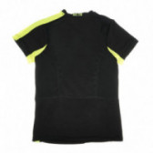 Tricou negru cu imprimeu pentru băieți Athlitech 67351 2
