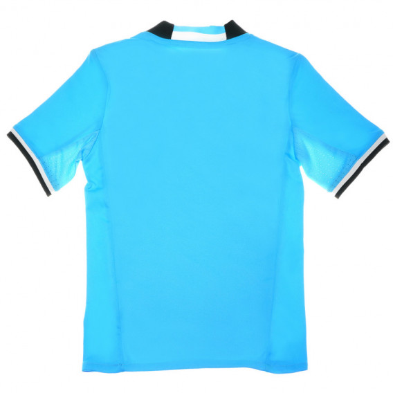 Tricou sport în dungi albastre și albe pentru băieți Adidas 67364 2