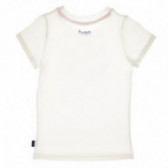 Bluză din bumbac cu mâneci scurte pentru fete, în alb Paris Saint - Germain 67976 2