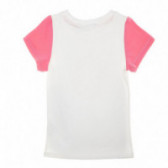 Bluză din bumbac cu mâneci scurte roz pentru fete Olympique de Marseille 68012 2