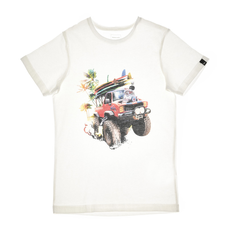 Tricou din bumbac cu camion imprimat pentru băieți  68075