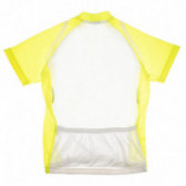 Tricou sport galben și alb pentru băieți Athlitech 68139 2