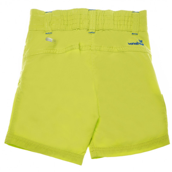 Pantaloni scurți pentru băieți, cu fermoar albastru și logo-ul mărcii Wanabee 68190 2