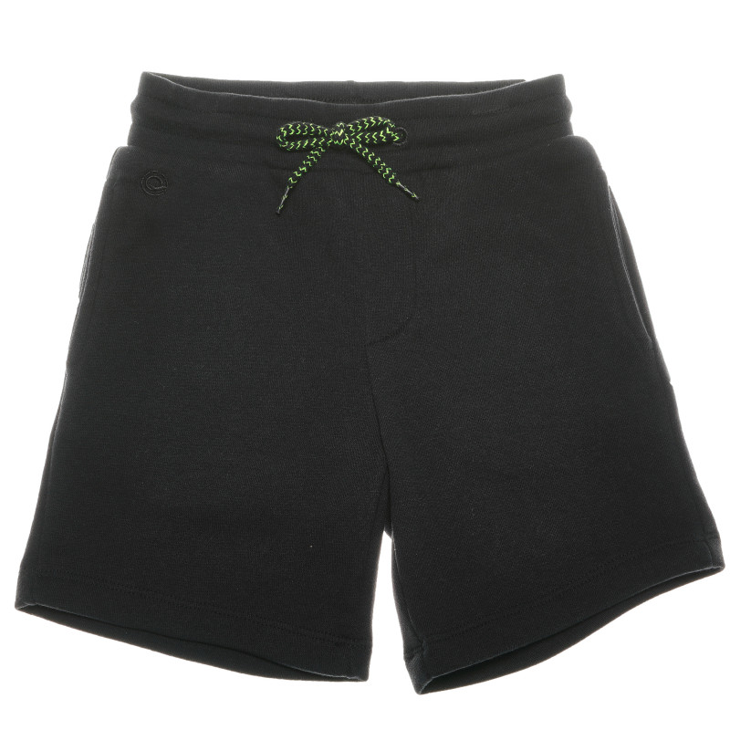 Pantaloni scurți pentru băieți, cu un detaliu verde  68219