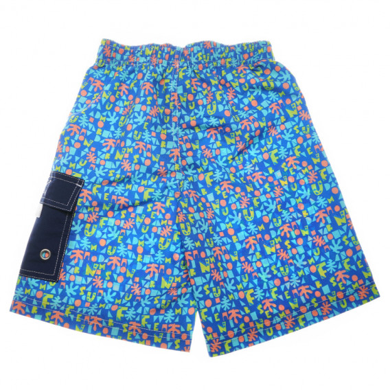 Pantaloni scurți de băieți, cu imprimeu colorat și buzunar Wanabee 68260 2