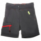 Pantaloni scurți pentru băieți, cu fermoar roșu Wanabee 68345 