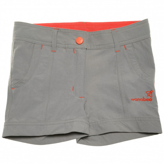 Pantaloni scurți de băiat, cu accente portocalii Wanabee 68366 