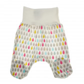 Pantaloni din bumbac organic cu imprimeu colorat, pentru fete NINI 68780 