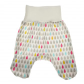 Pantaloni din bumbac organic cu imprimeu colorat, pentru fete NINI 68781 2