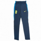 Pantaloni lungi sport cu un logo galben pentru băieți NIKE 68892 