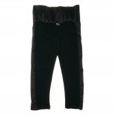 Pantaloni de culoare neagră cu panglică de mătase pentru băieți The Tiny Universe 69448 2
