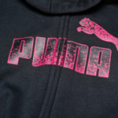 Hanorac din bumbac, cu logo, pentru fete Puma 69754 3
