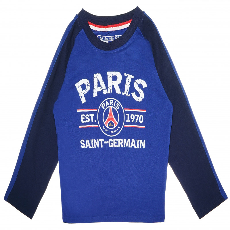 Paris Saint - Bluză de bumbac Germain cu mâneci lungi pentru băieți  69793