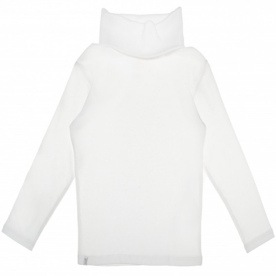 Bluză albă din bumbac moale cu mâneci lungi pentru băieți Soft 69860 