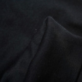 Bluză neagră din bumbac moale cu mâneci lungi pentru băieți Soft 69867 4