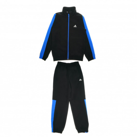 Trening pentru băieți, negru cu albastru Adidas Trening pentru băieți, negru cu albastru Adidas 70164