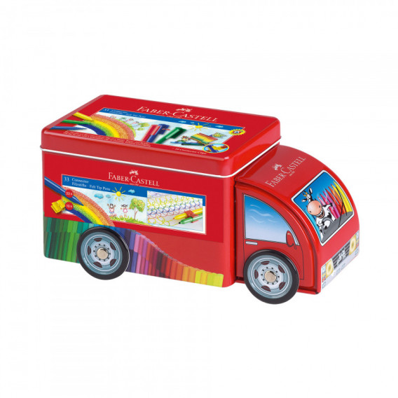 Camion conector pentru carioci, 33 de culori Faber Castell 70392 