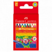 Creioane cerate, 16 culori pastelate Faber Castell 70405 