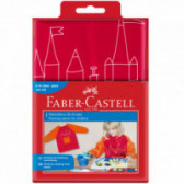 Șorț roșu pentru micii artiști Faber Castell 70451 2