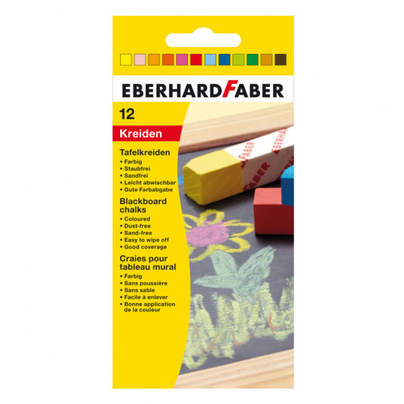 Cretă colorată, 12 culori  Eberhard Faber 70465 