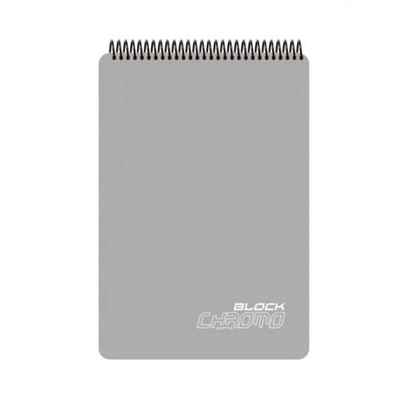 G CHROMO BLOCK Carnet A4 80 foi 60 gr, albă, rânduri largi cu copertă PP Gipta 70960 9