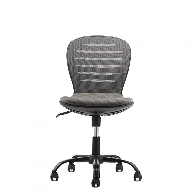 Scaun negru flexibil pentru copii - scaun gri / spătar gri  71439