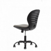 Scaun negru flexibil pentru copii - scaun gri / spătar gri Real Feel Good 71442 4