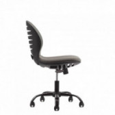 Scaun negru flexibil pentru copii - scaun gri / spătar gri Real Feel Good 71445 7