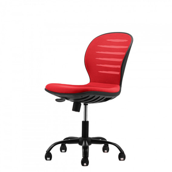 Scaun copii negru flexibil - scaun roșu / spătar roșu Real Feel Good 71448 2