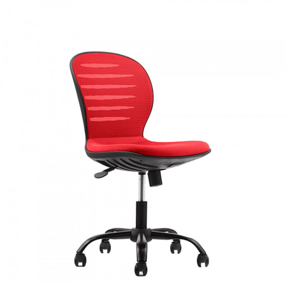 Scaun copii negru flexibil - scaun roșu / spătar roșu Real Feel Good 71454 8