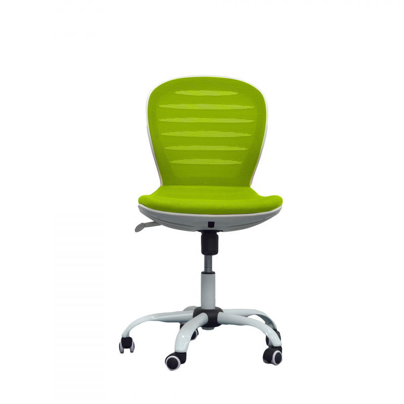Scaun alb flexibil pentru copii - scaun verde / spătar verde  71466