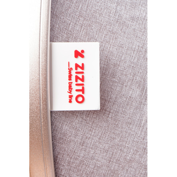 Cărucior pentru copii combinat 3 în 1 FONTANA cu construcție și design elvețian, roz ZIZITO 72013 16