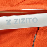 Cărucior de copii BIANCHI cu construcție și design elvețian, portocaliu ZIZITO 72073 7
