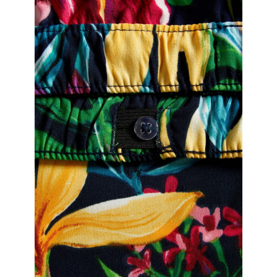 Pantaloni cu imprimeu floral, pentru fete Name it 72659 4