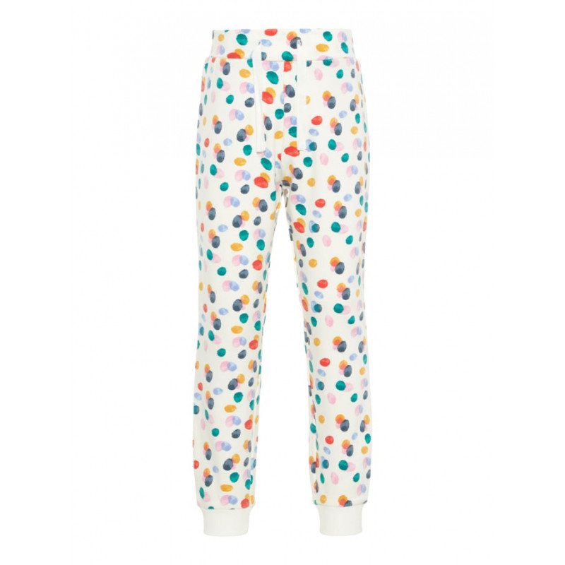 Pantaloni cu imprimeu puncte colorate, pentru fete  72679