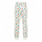 Pantaloni cu imprimeu puncte colorate, pentru fete Name it 72680 2