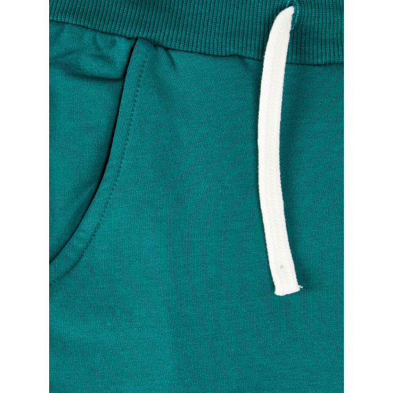 Pantaloni sport unisex din bumbac, de culoare verde Name it 72709 4