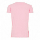 Bluză din bumbac de culoare roz, cu mânecă scurtă pentru fete Name it 72778 2