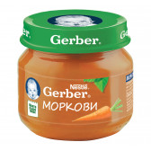 Piure de morcovi Nestle Gerber, peste 6 luni, borcan de 80 g. Gerber 73011 