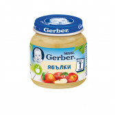 Piure de mere Nestle Gerber, peste 6 luni, borcan 125 g. Gerber 73075 