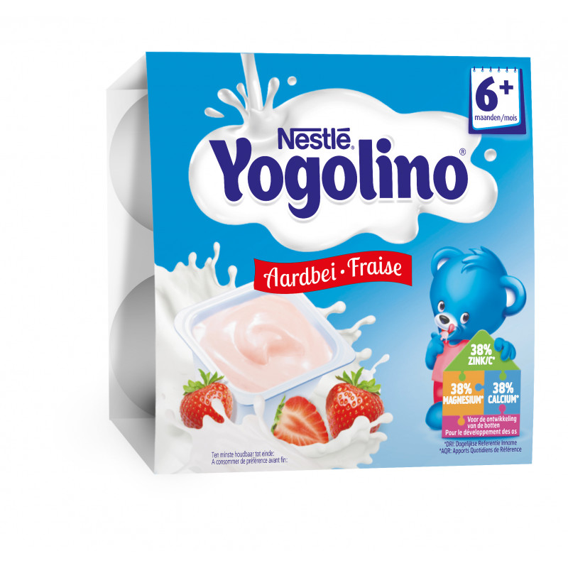 Yogolino Lapte Desert fructe pădure Nestle, 6+ luni, 4 x 100 gr.  73179