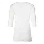 Bluză cu mânecă 3/4, albă, pentru gravide Bellybutton 73252 2