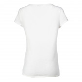 Bluză cu mânecă scurtă, de culoare albă, pentru gravide Noppies 73269 2
