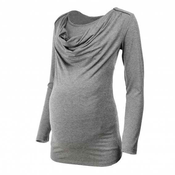 Bluză cu mâneci lungi și detalii, pentru femeile însărcinate Noppies 73430 