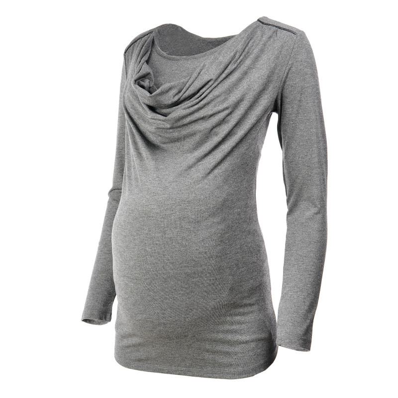 Bluză cu mâneci lungi și detalii, pentru femeile însărcinate  73430