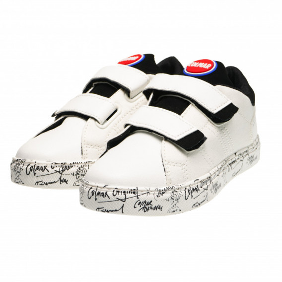 Pantofi Graffiti cu arici, albi Colmar 73610 