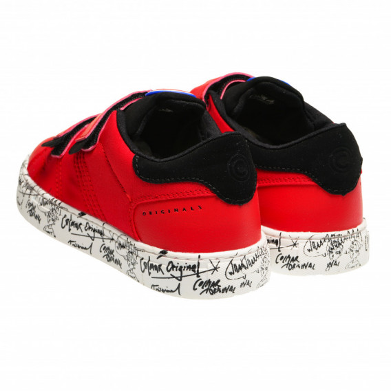 Pantofi cu velcro pentru graffiti, roșii Colmar 73614 2