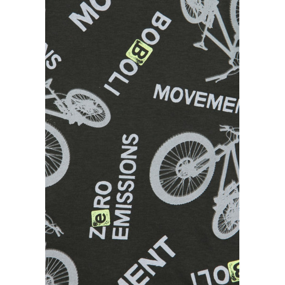 Tricou de bumbac pentru băieți, cu imprimeu bicicletă Boboli 73699 6